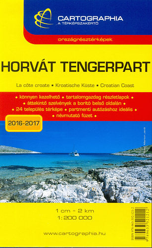 Croatian Coast - Horvát tengerpart térkép - 1:200 000